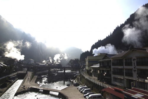 杖立温泉の写真です